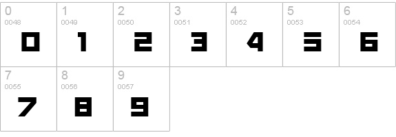 Nasalization Galaxy numbers 0-9 preview