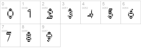 Neboman numbers 0-9 preview