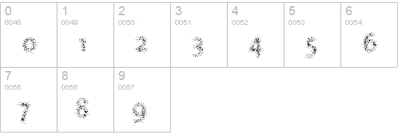 Nebulae Four numbers 0-9 preview