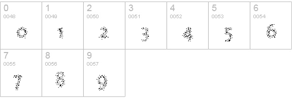 Nebulae Three numbers 0-9 preview