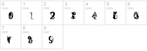 NeoDeko numbers 0-9 preview
