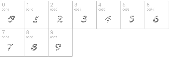 NeonDerthaw numbers 0-9 preview
