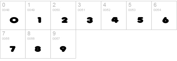 NeonExtended numbers 0-9 preview