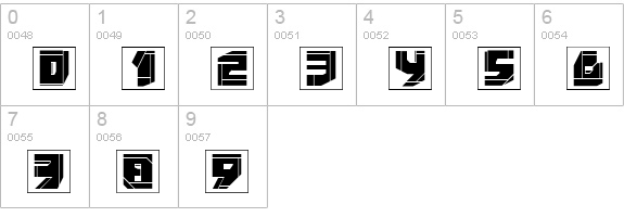 NeoPanFrames numbers 0-9 preview