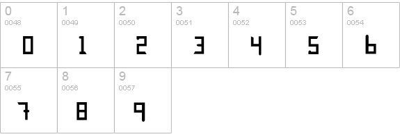 NeoTheo numbers 0-9 preview