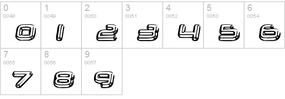 Neurochrome numbers 0-9 preview