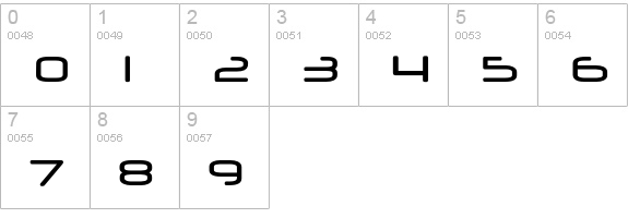 Neuropol-Medium numbers 0-9 preview