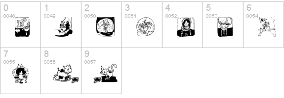 NewAliens numbers 0-9 preview