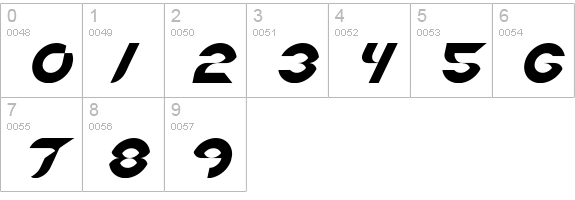 NewDigital Original numbers 0-9 preview