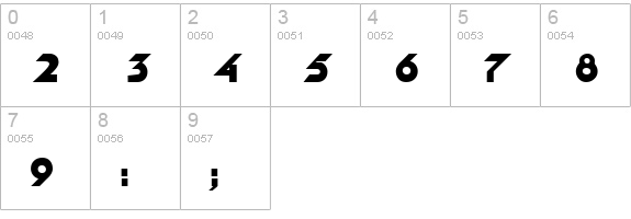 NewGarrett numbers 0-9 preview