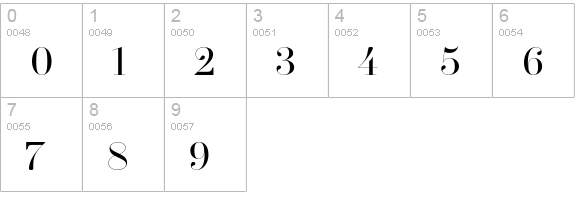 NewParis KingSize numbers 0-9 preview
