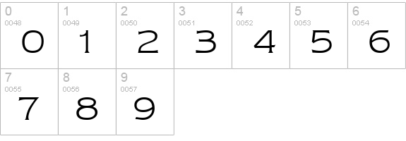 Newtext Regular numbers 0-9 preview