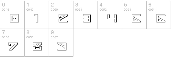 Nick Turbo Expanded 3D numbers 0-9 preview