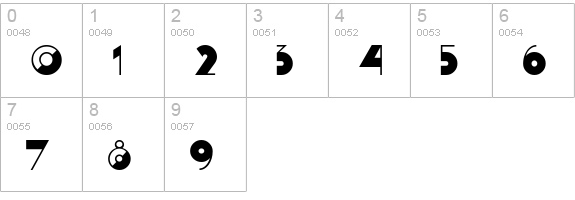 Nightcap numbers 0-9 preview