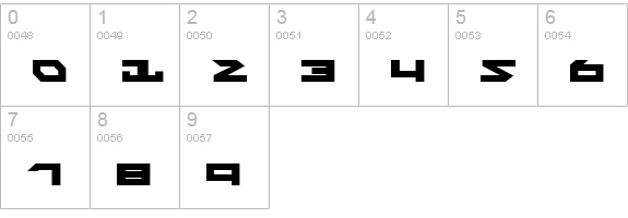 Nightrunner numbers 0-9 preview