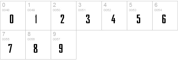 Nike Bureau numbers 0-9 preview
