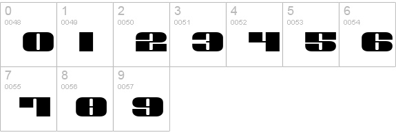 Nolo Contendre Expanded numbers 0-9 preview