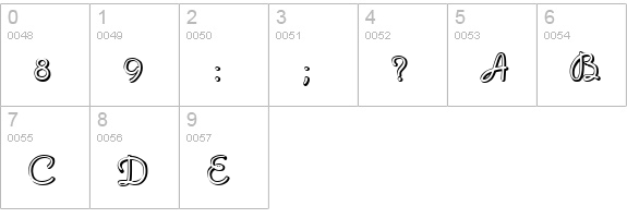 NoodleShaded numbers 0-9 preview