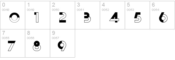 Nord Express NF numbers 0-9 preview