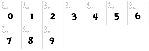 Nu Casual Demo numbers 0-9 preview