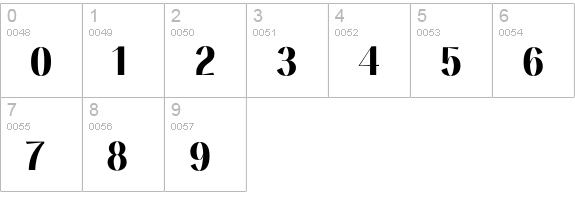 NumskillBold numbers 0-9 preview