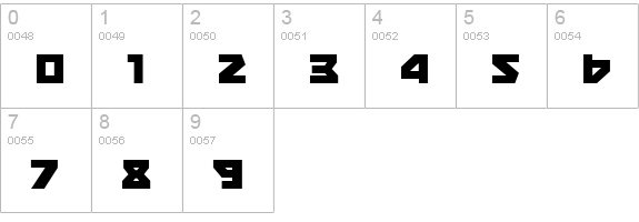 Nyet numbers 0-9 preview