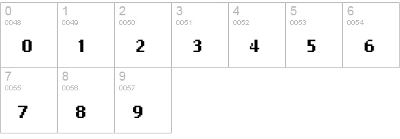 OaklandEight numbers 0-9 preview