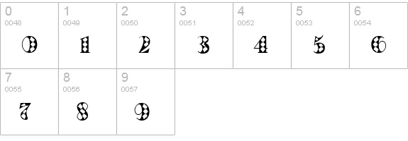 OakParkSquaRe numbers 0-9 preview
