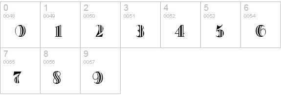 OakParksTripped numbers 0-9 preview