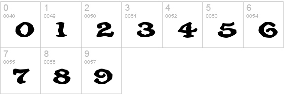 OatmealExtended numbers 0-9 preview