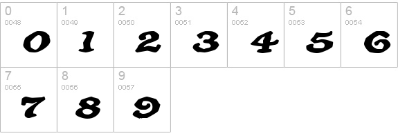 OatmealExtended Italic numbers 0-9 preview