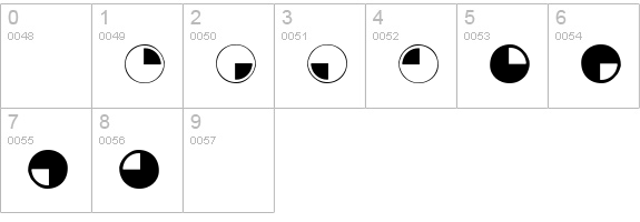 Obsidiscs numbers 0-9 preview