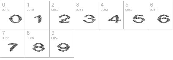 Obtuse two numbers 0-9 preview