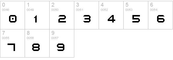 Octapost NBP numbers 0-9 preview