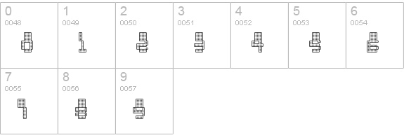 Oddessey 6000 numbers 0-9 preview
