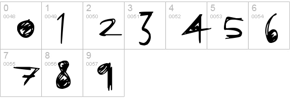Off Kilter
 numbers 0-9 preview