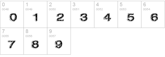 Oil On The Water numbers 0-9 preview