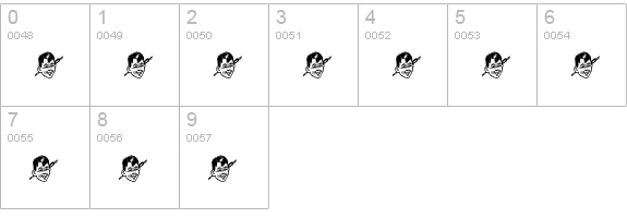 OLDMONEY numbers 0-9 preview