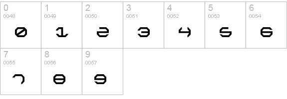 Omega Sentry numbers 0-9 preview