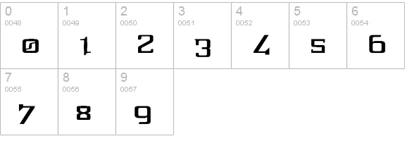 One-Eighty Regular numbers 0-9 preview