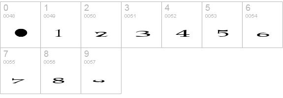 one8seven numbers 0-9 preview