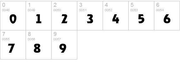 OnStageSerial-Xbold-Regular numbers 0-9 preview