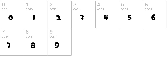 OogieBoogie numbers 0-9 preview