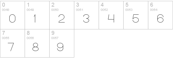 OPTICAL FIBER numbers 0-9 preview