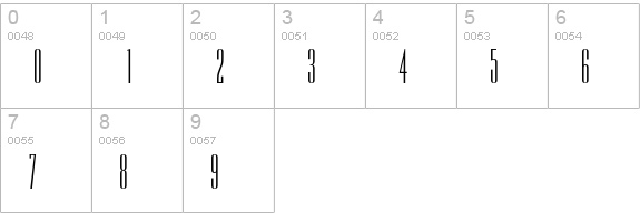 OPTIEmpirePro numbers 0-9 preview