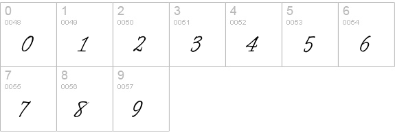 OPTIIngramFive numbers 0-9 preview