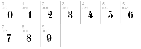 OPTITorry-Heavy numbers 0-9 preview