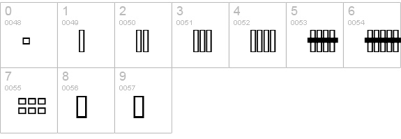Orky 1 numbers 0-9 preview