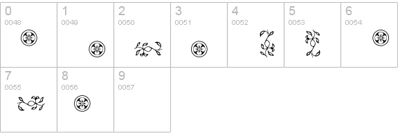 OrnamentsVillage numbers 0-9 preview