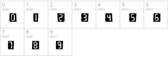 Ouch! Std numbers 0-9 preview